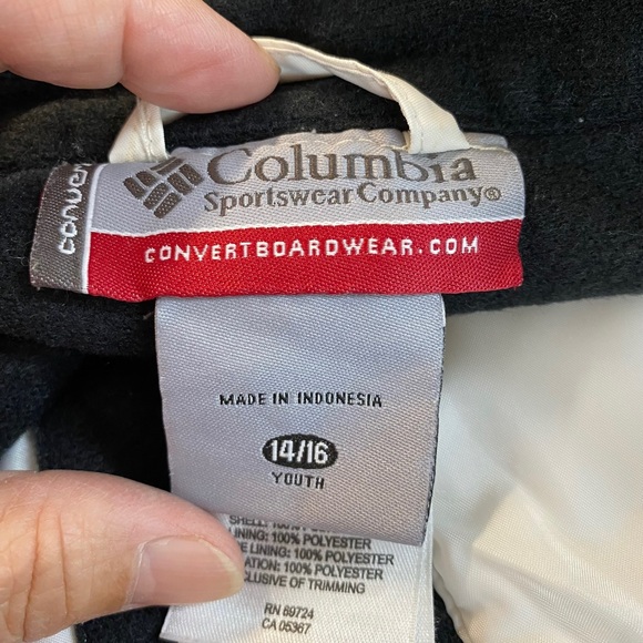 Columbia Youth Size 14/16 Convert Boardwear Ski Snow Pants - Picture 11 of 11